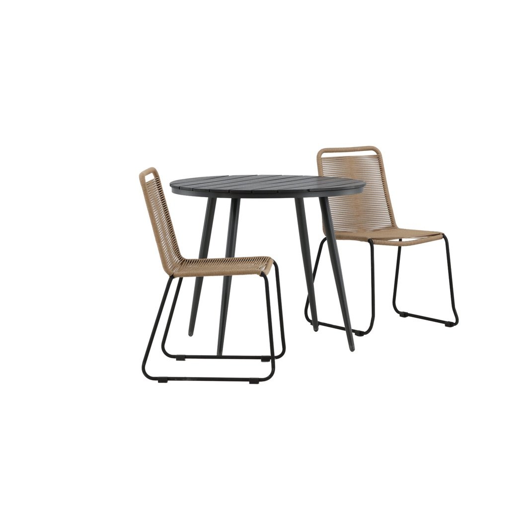 Break Spisebord Rundt 90ø + Lindos Venture Design Spisegruppe