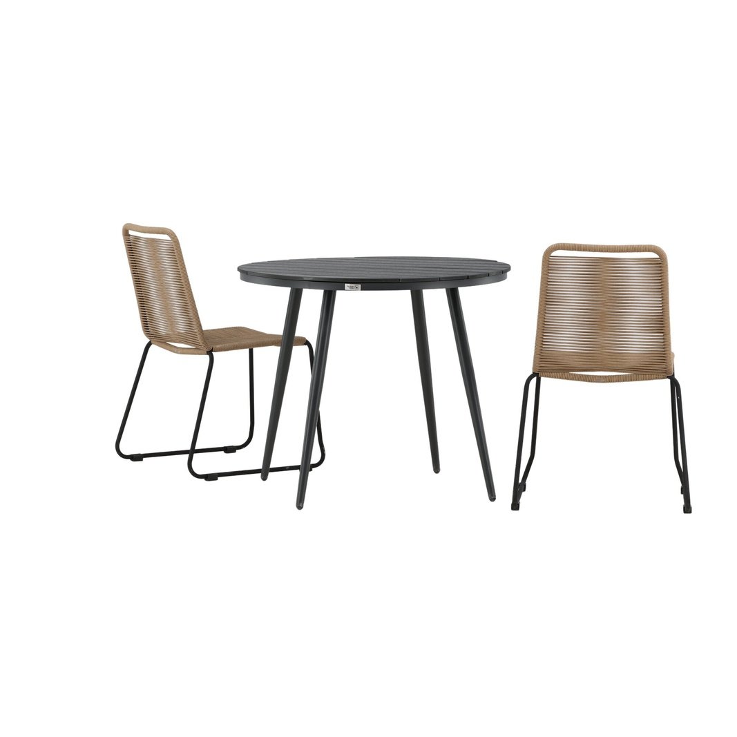 Break Spisebord Rundt 90ø + Lindos Venture Design Spisegruppe
