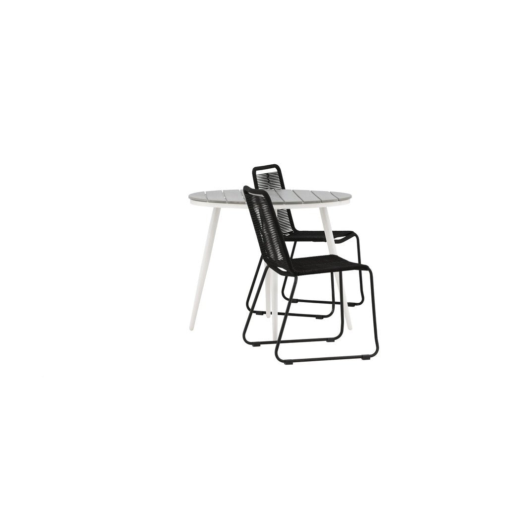 Break Spisebord Rundt 90ø + Lindos Venture Design Spisegruppe