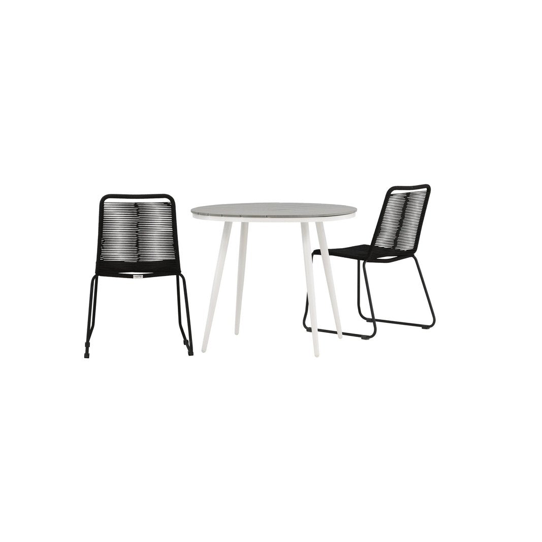 Break Spisebord Rundt 90ø + Lindos Venture Design Spisegruppe