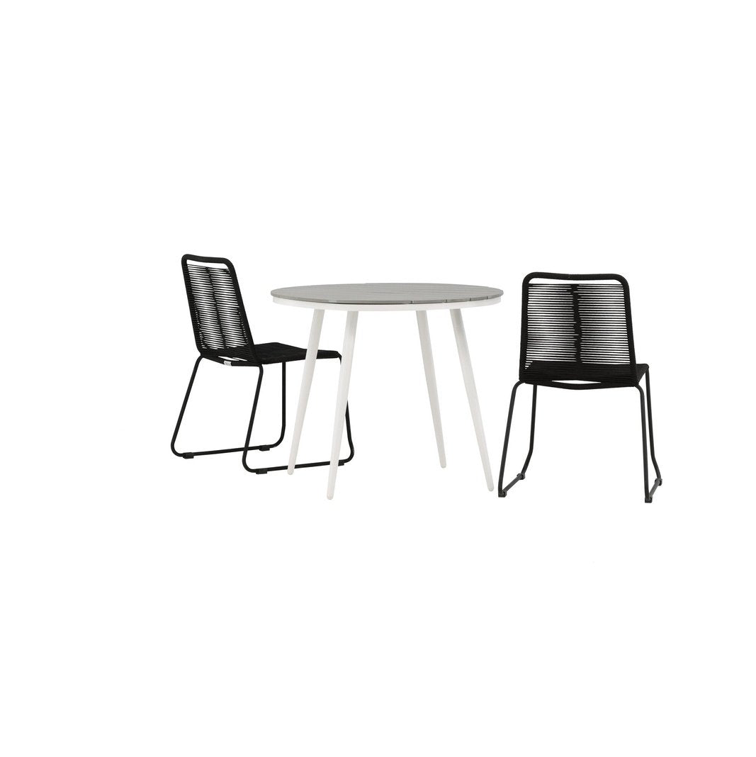 Break Spisebord Rundt 90ø + Lindos Venture Design Spisegruppe