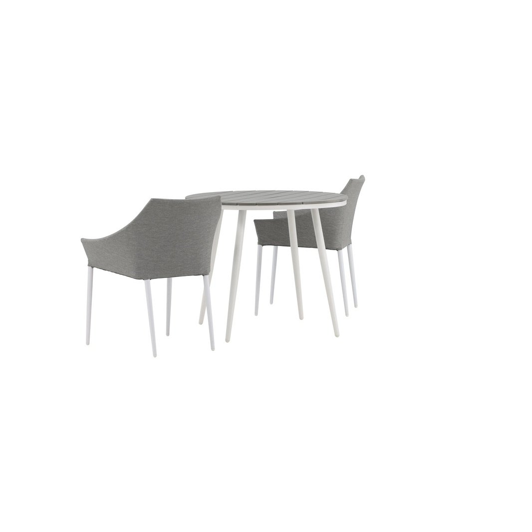 Break Spisebord Rundt 90ø + Spoga spisestoler Venture Design Spisegruppe