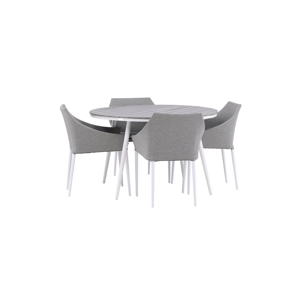 Break Spisebord Rundt 120ø + Spoga spisestoler Venture Design Spisegruppe