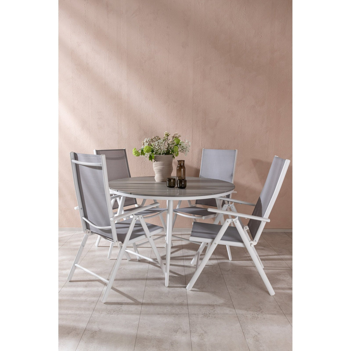 Break Spisebord Rundt 120ø + Break stoler Venture Design Spisegruppe