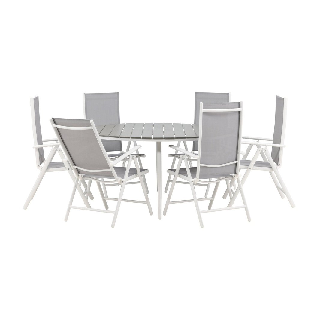 Break Spisebord Rundt 150ø + Break stoler Venture Design Spisegruppe