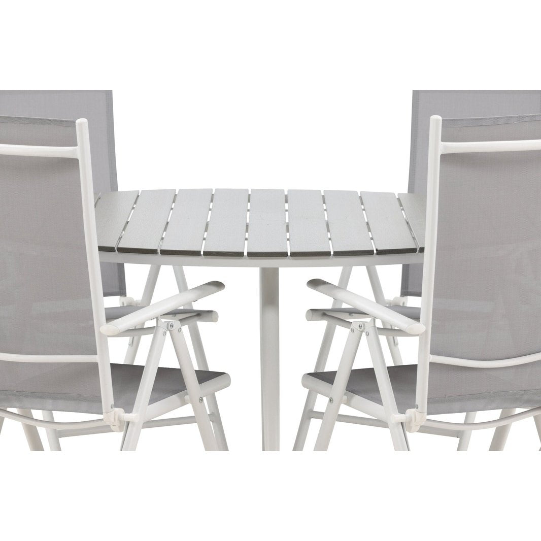 Break Spisebord Rundt 150ø + Break stoler Venture Design Spisegruppe