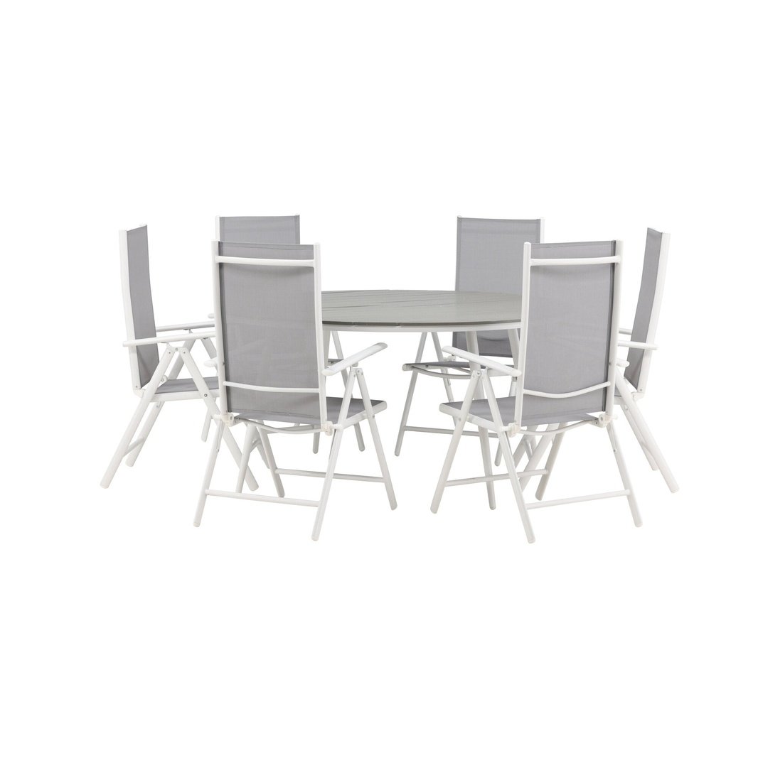 Break Spisebord Rundt 150ø + Break stoler Venture Design Spisegruppe