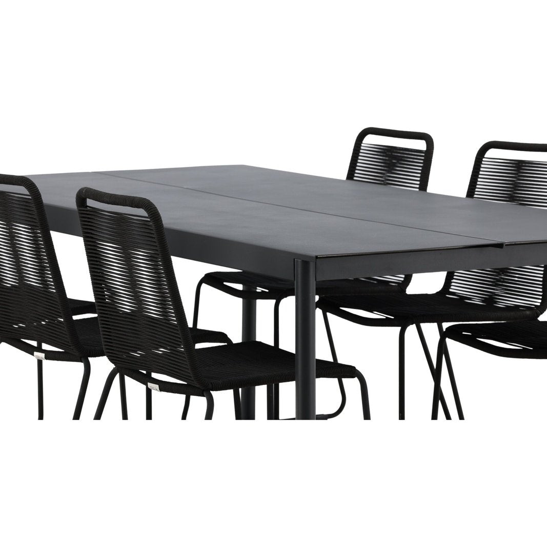 Modena Spisebord 200*100cm + Lindos stol Venture Design Spisegruppe