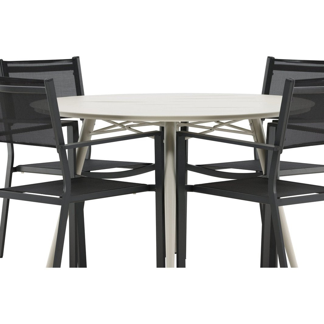 Lina spisebord Rundt120 cm + Copacabana Venture Design Spisegruppe