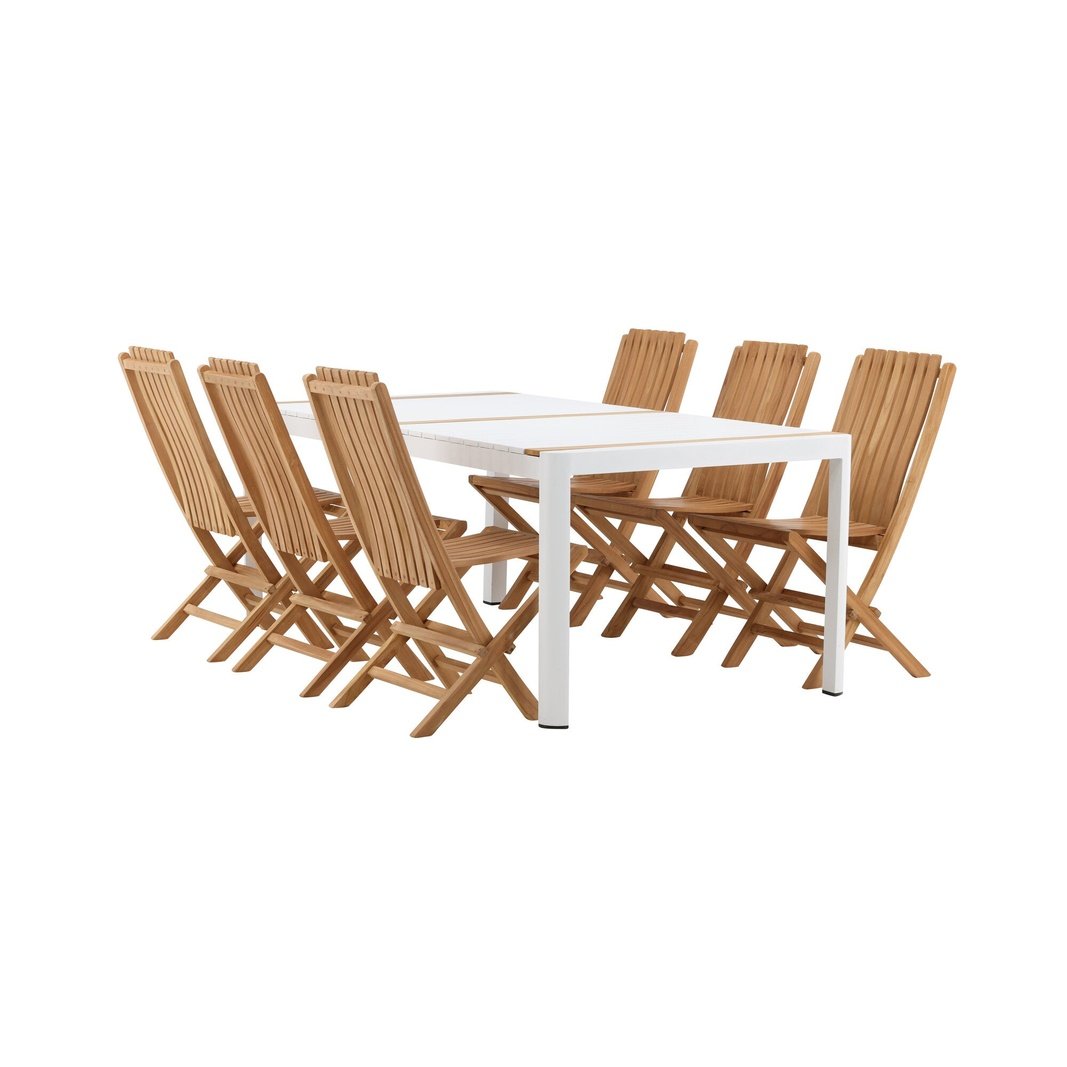 Togo Spisebord 200*100 + Ghana stol Venture Design Spisegruppe