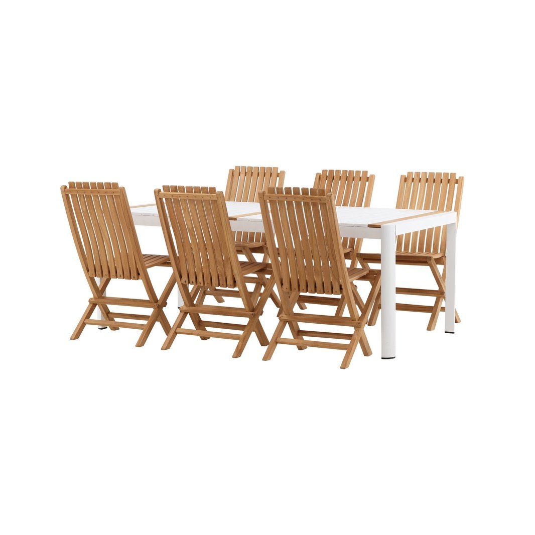 Togo Spisebord 200*100 + Ghana stol Venture Design Spisegruppe