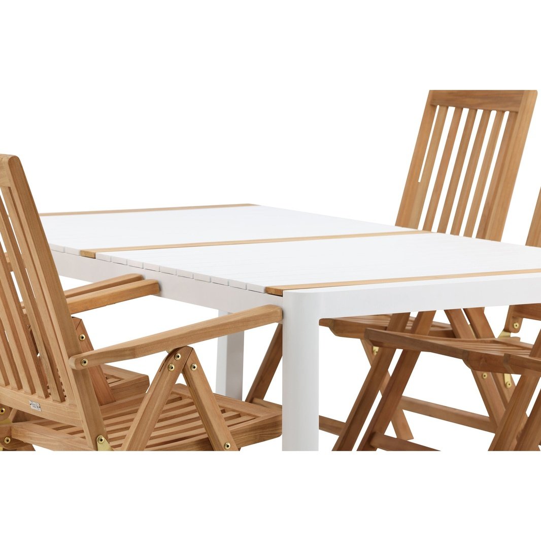 Togo Spisebord 200*100 + Kenyaisjon stoler Venture Design Spisegruppe