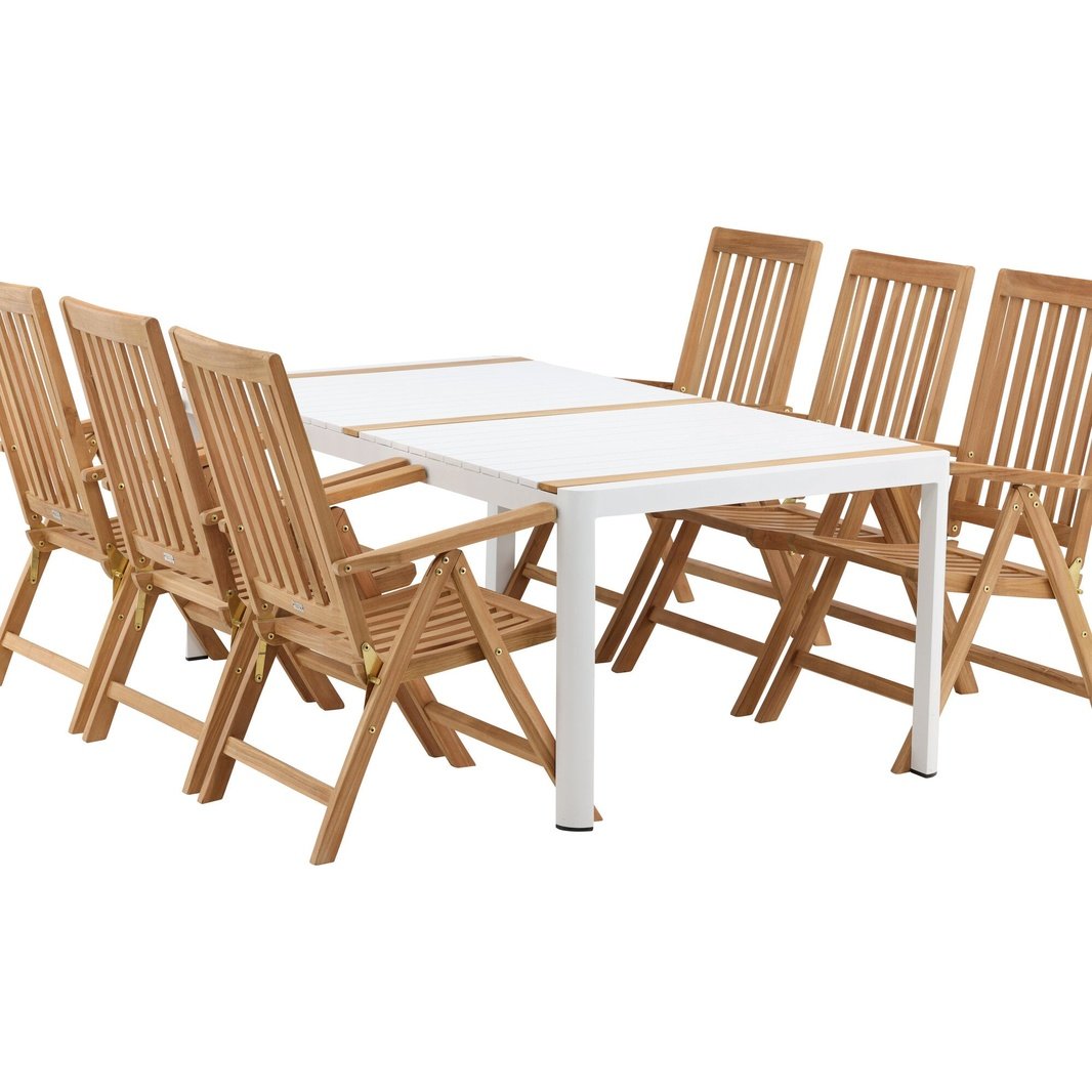 Togo Spisebord 200*100 + Kenyaisjon stoler Venture Design Spisegruppe