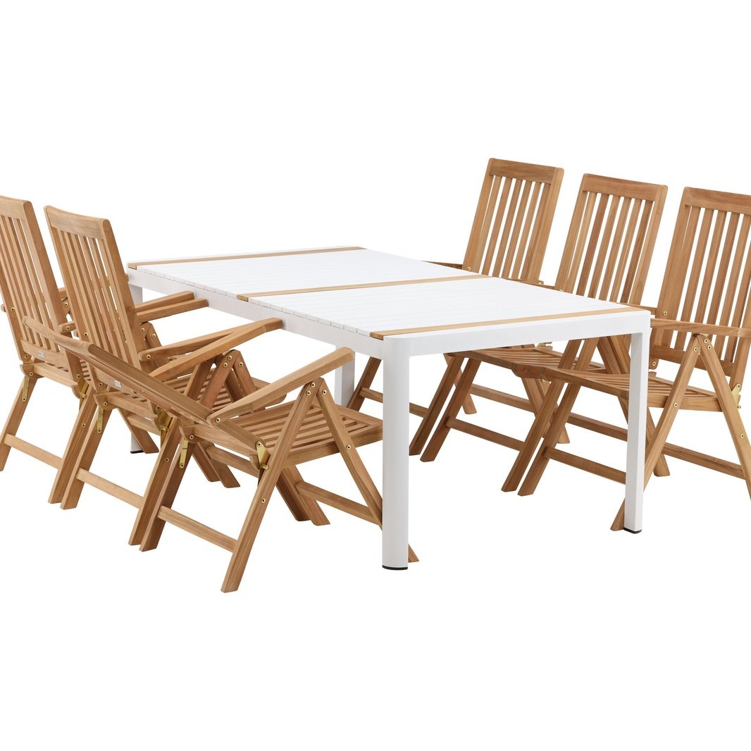 Togo Spisebord 200*100 + Kenyaisjon stoler Venture Design Spisegruppe