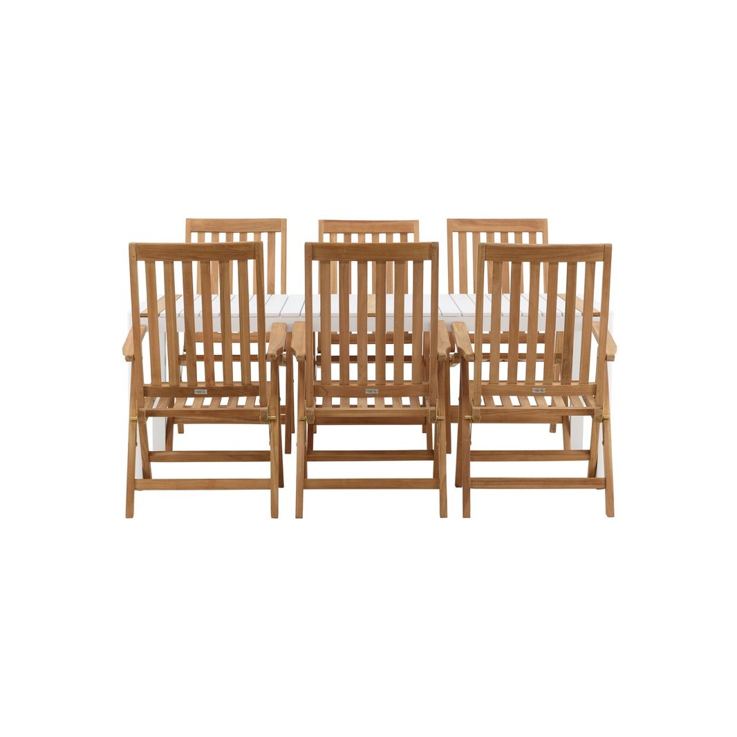 Togo Spisebord 200*100 + Kenyaisjon stoler Venture Design Spisegruppe