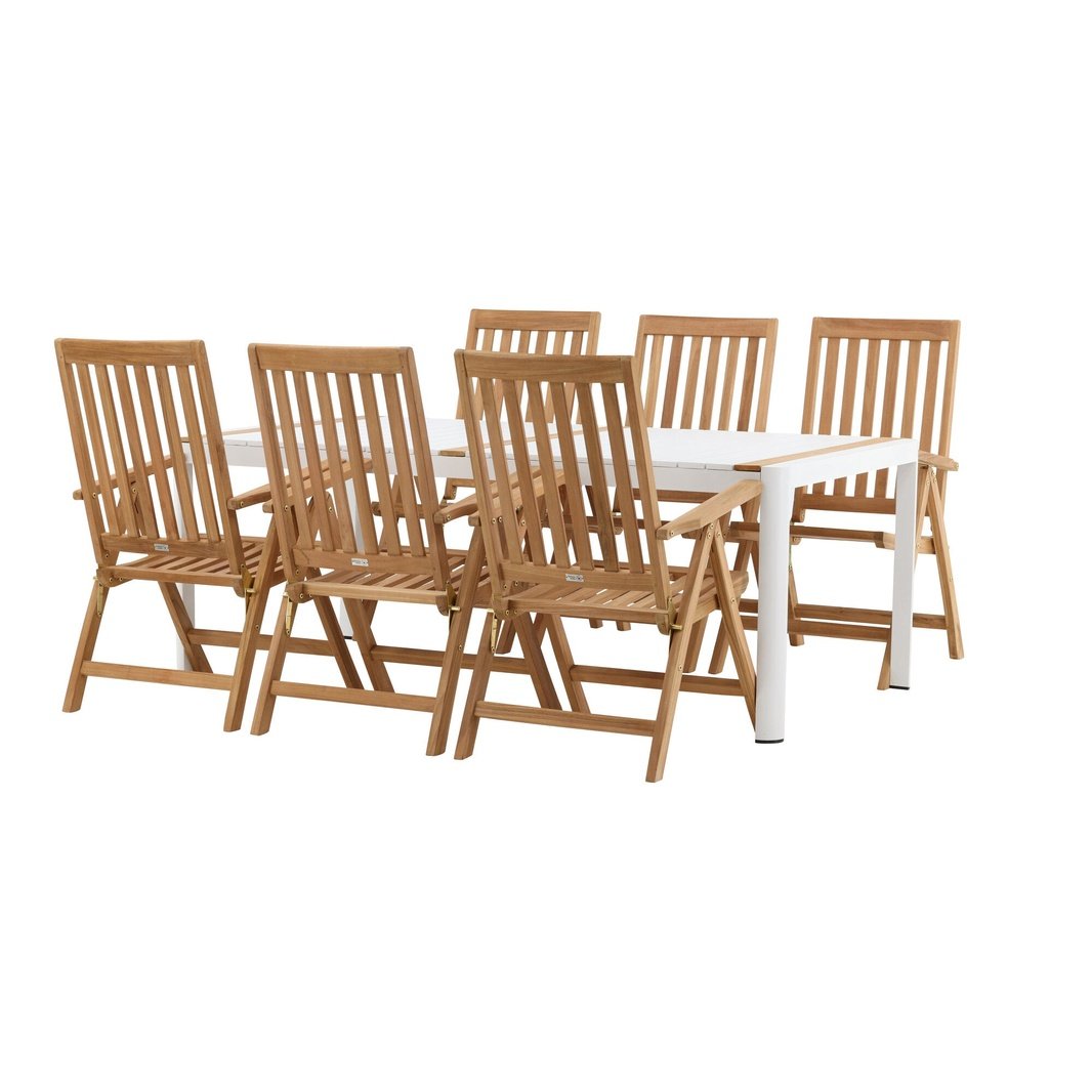 Togo Spisebord 200*100 + Kenyaisjon stoler Venture Design Spisegruppe