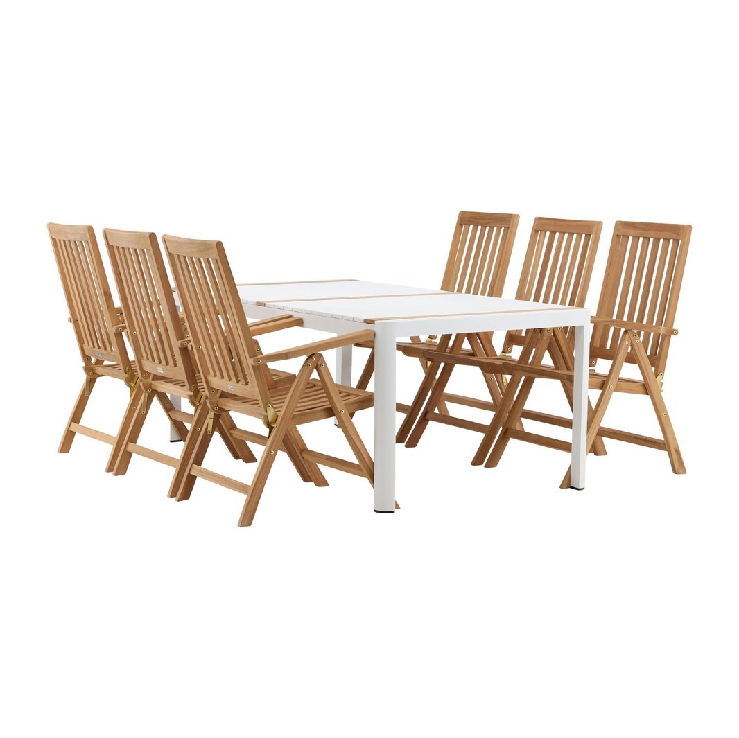 Togo Spisebord 200*100 + Kenyaisjon stoler Venture Design Spisegruppe