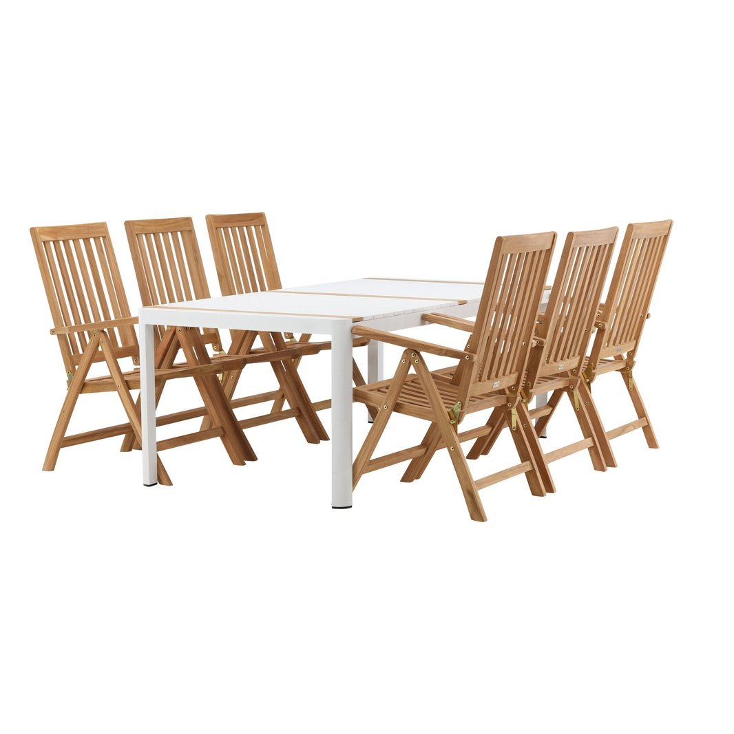 Togo Spisebord 200*100 + Kenyaisjon stoler Venture Design Spisegruppe