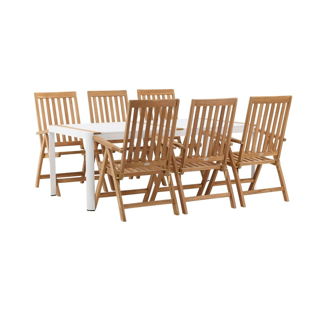 Togo Spisebord 200*100 + Kenyaisjon stoler Venture Design Spisegruppe