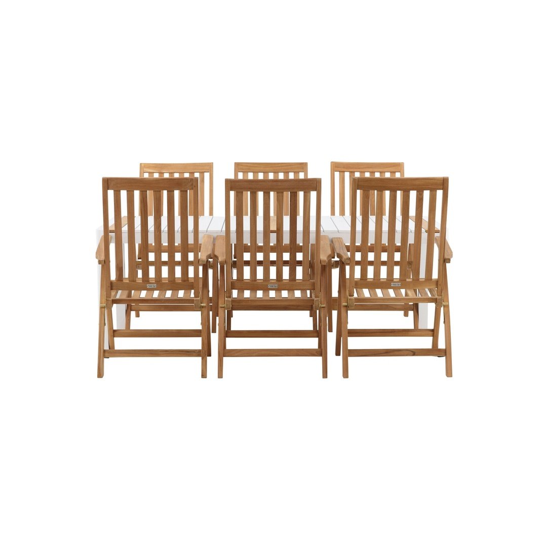 Togo Spisebord 200*100 + Kenyaisjon stoler Venture Design Spisegruppe