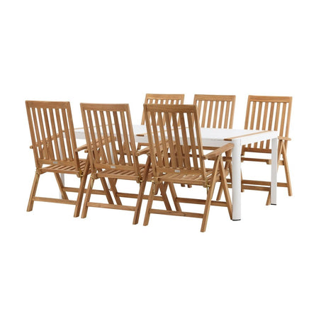 Togo Spisebord 200*100 + Kenyaisjon stoler Venture Design Spisegruppe