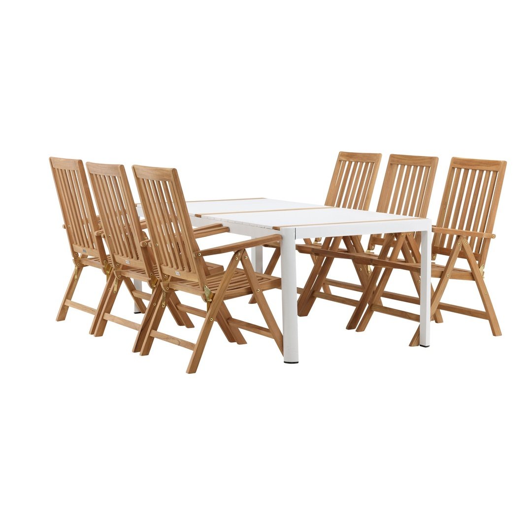 Togo Spisebord 200*100 + Kenyaisjon stoler Venture Design Spisegruppe