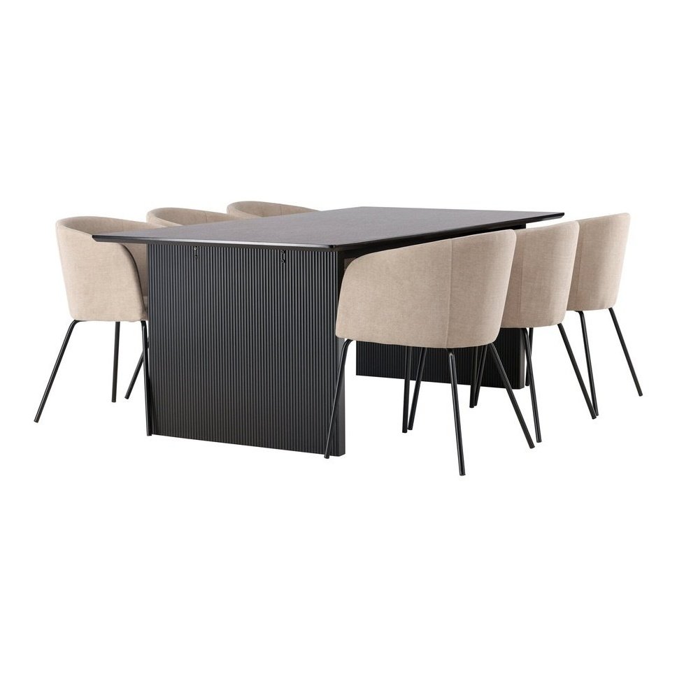 Vail spisebord + Berit stol Venture Design Spisegruppe