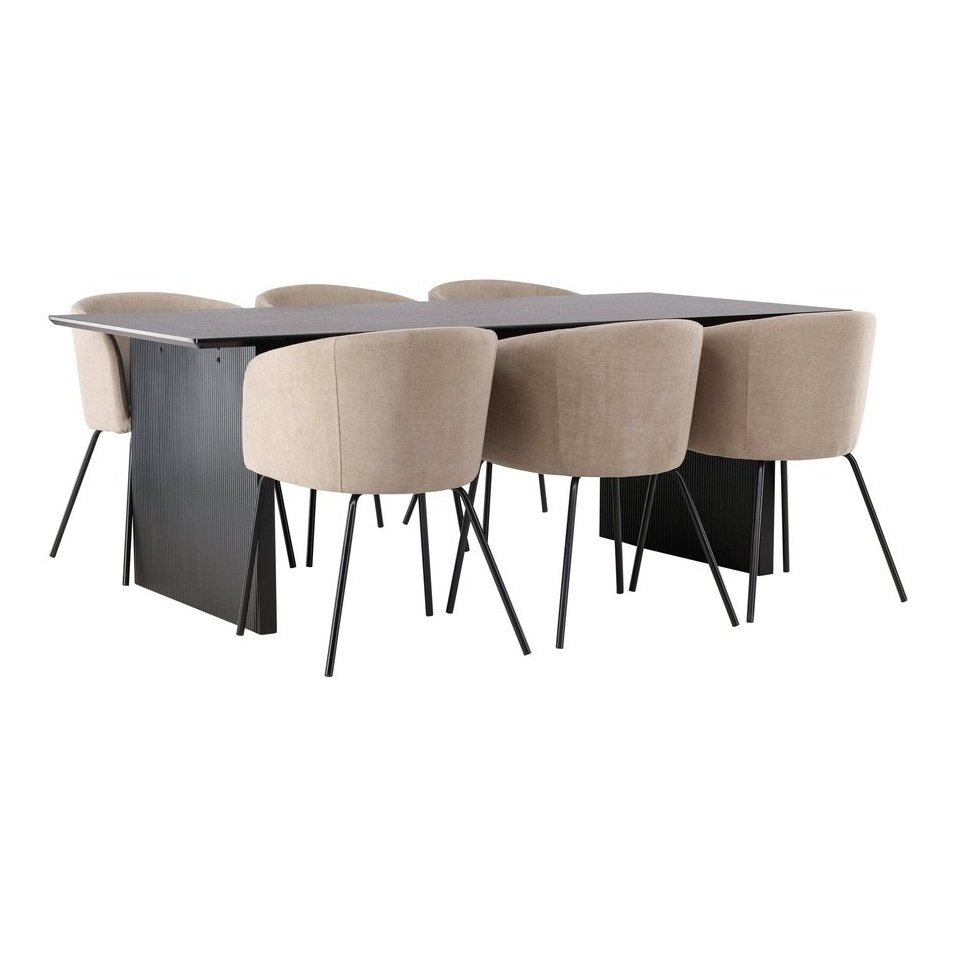Vail spisebord + Berit stol Venture Design Spisegruppe