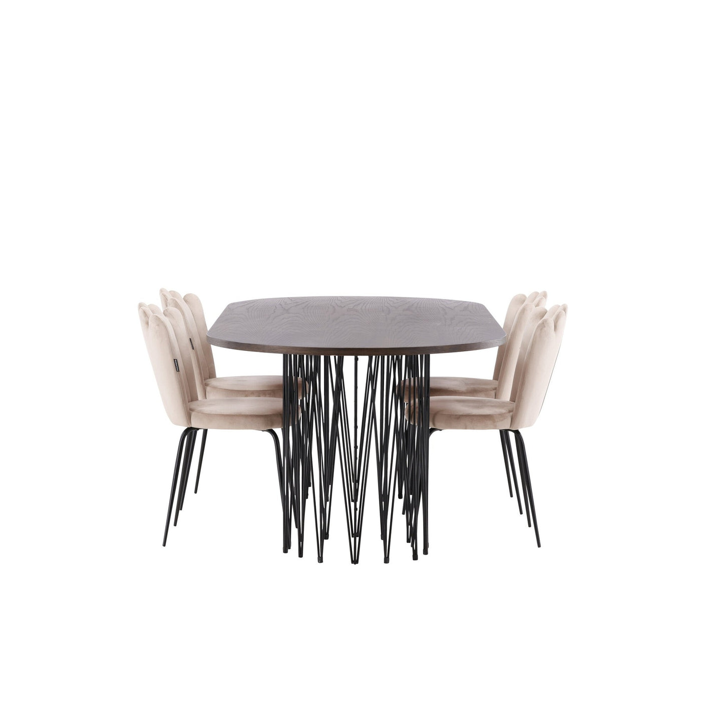 Stone Oval Dining Set Venture Design Spisegruppe