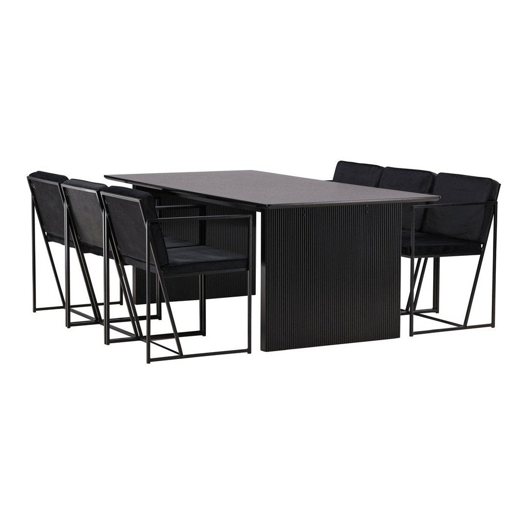 Vail spisebord + Richmond spisestoler Venture Design Spisegruppe