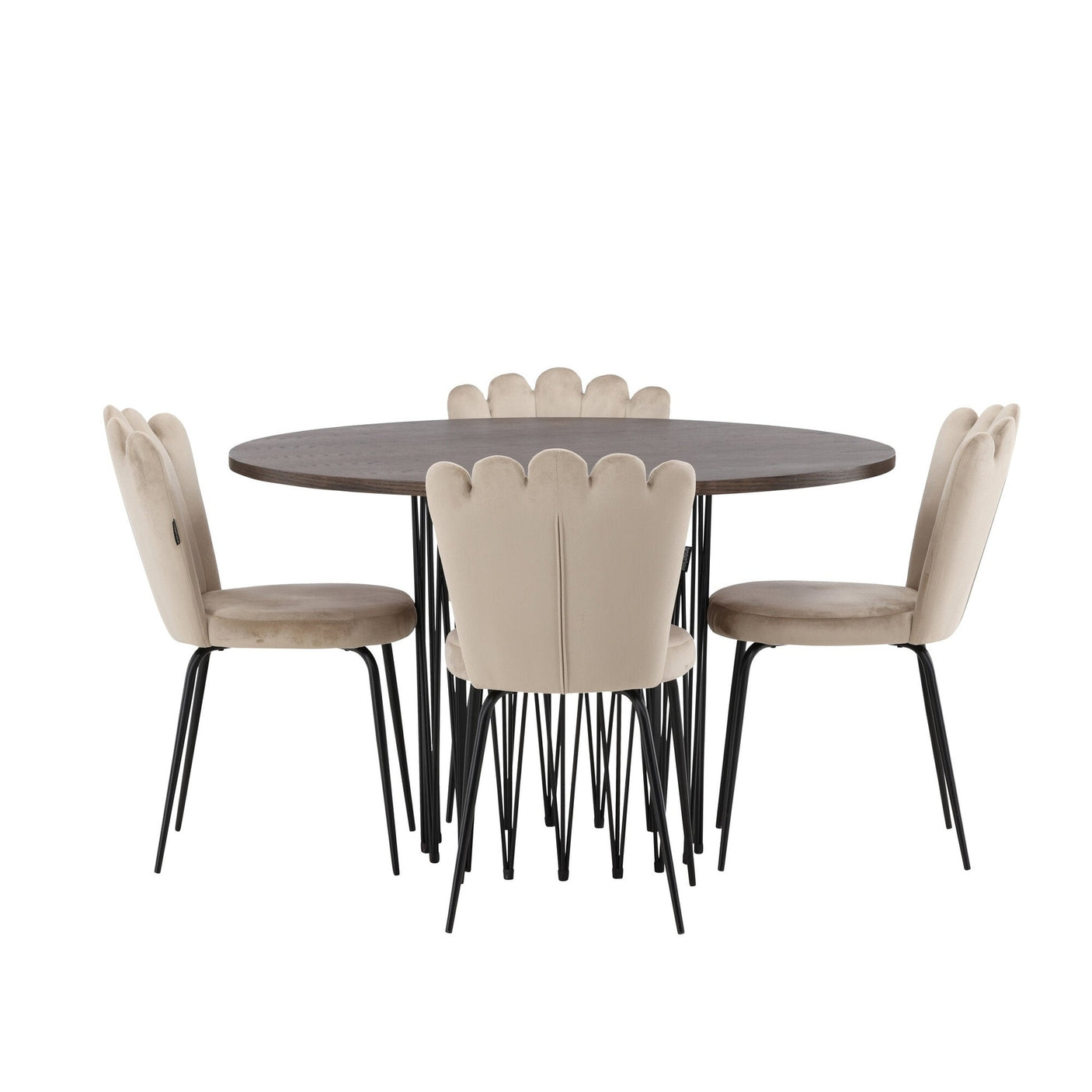 Stone Round Dining Set Venture Design Spisegruppe