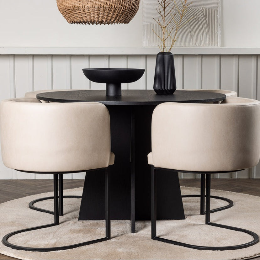 Bootcut spisebord rund Venture Design Spisebord