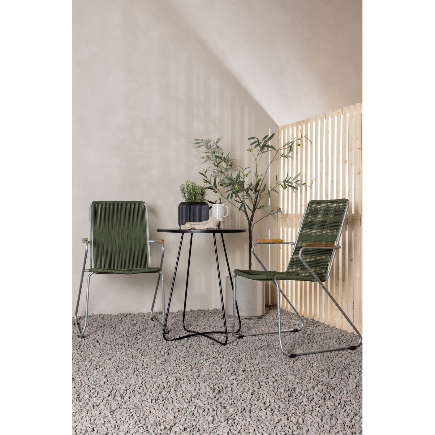 Bacong Cafébord + Bois spisestoler Venture Design Spisegruppe