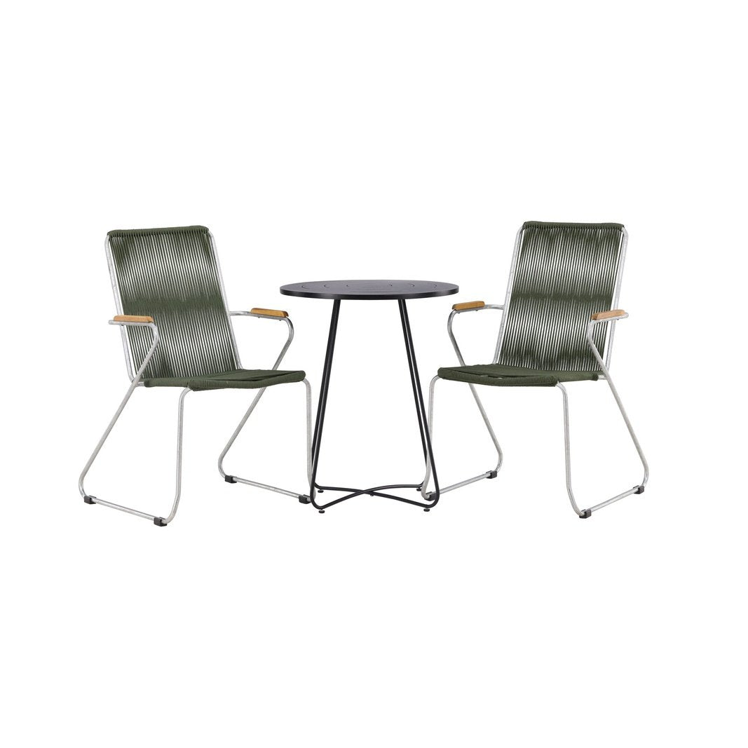 Bacong Cafébord + Bois spisestoler Venture Design Spisegruppe