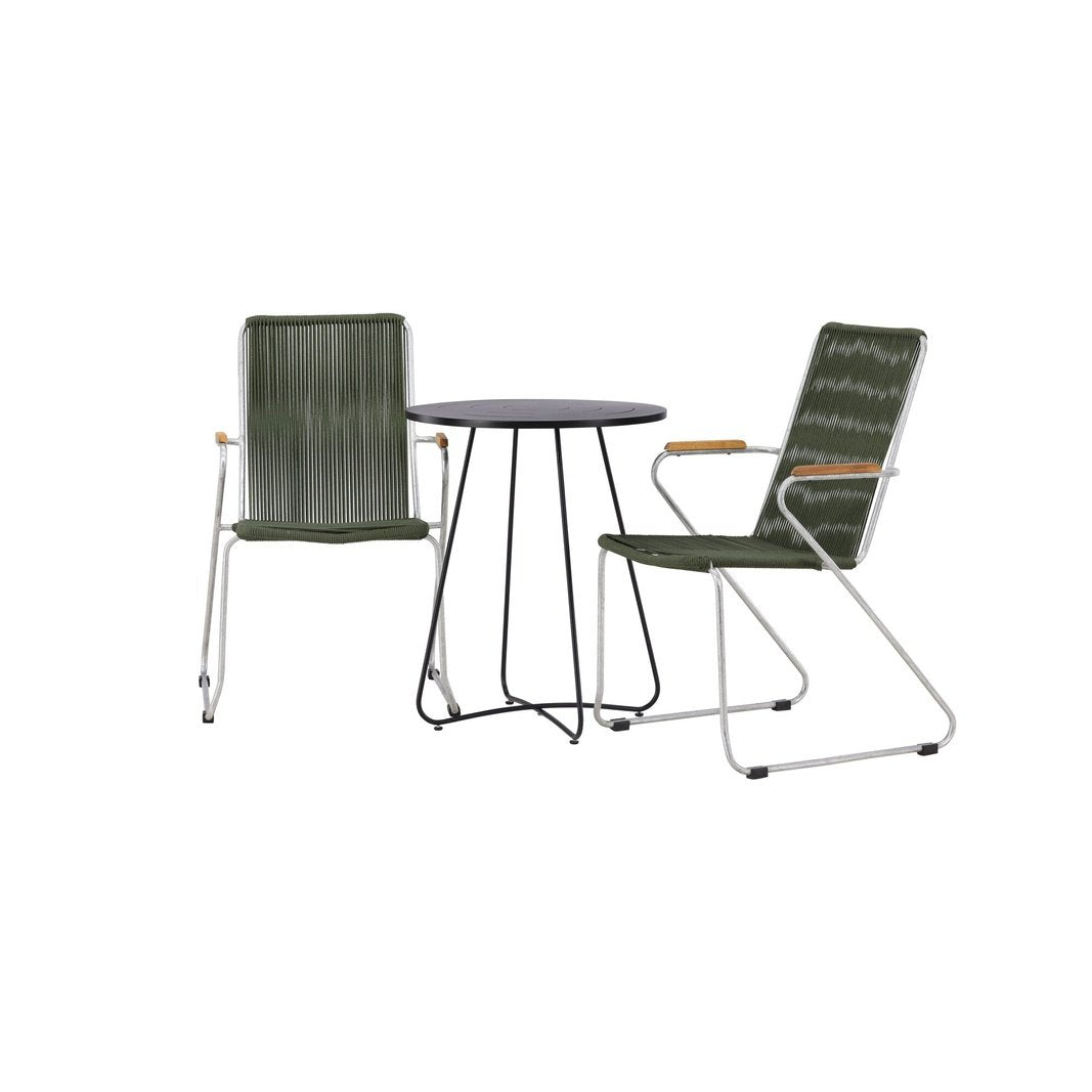 Bacong Cafébord + Bois spisestoler Venture Design Spisegruppe