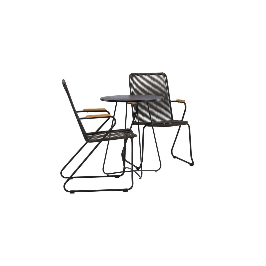 Bacong Cafébord + Bois spisestoler Venture Design Spisegruppe