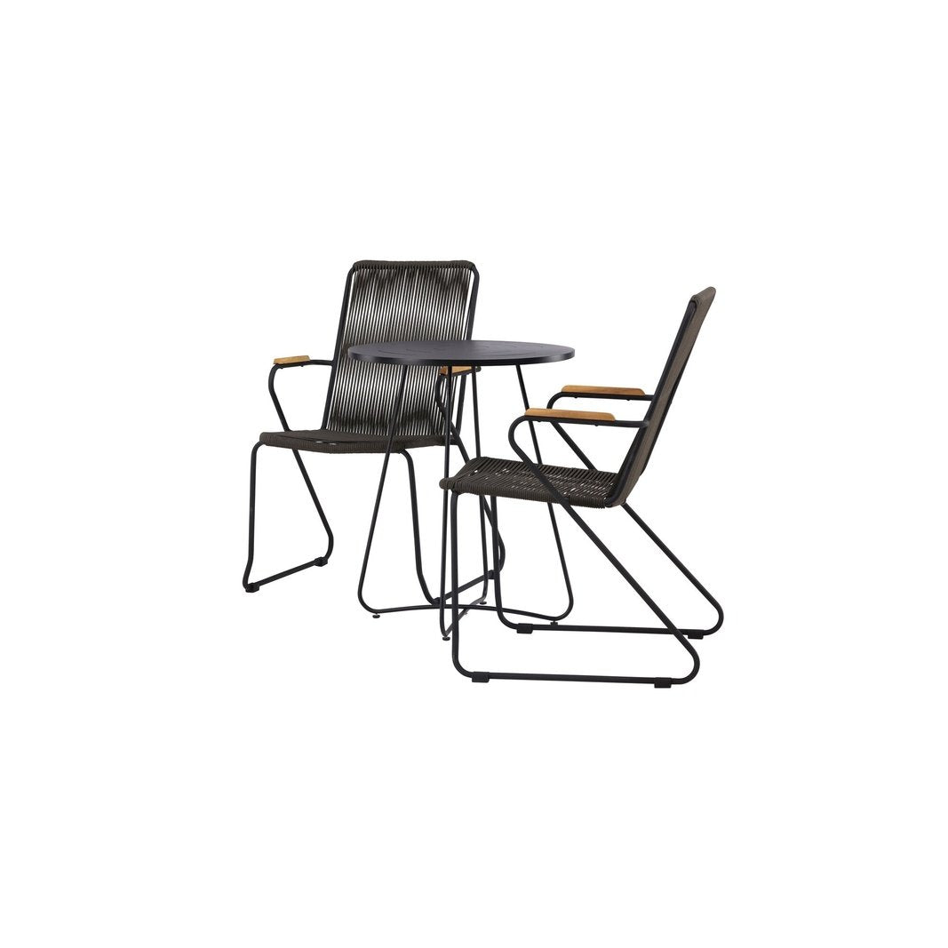 Bacong Cafébord + Bois spisestoler Venture Design Spisegruppe