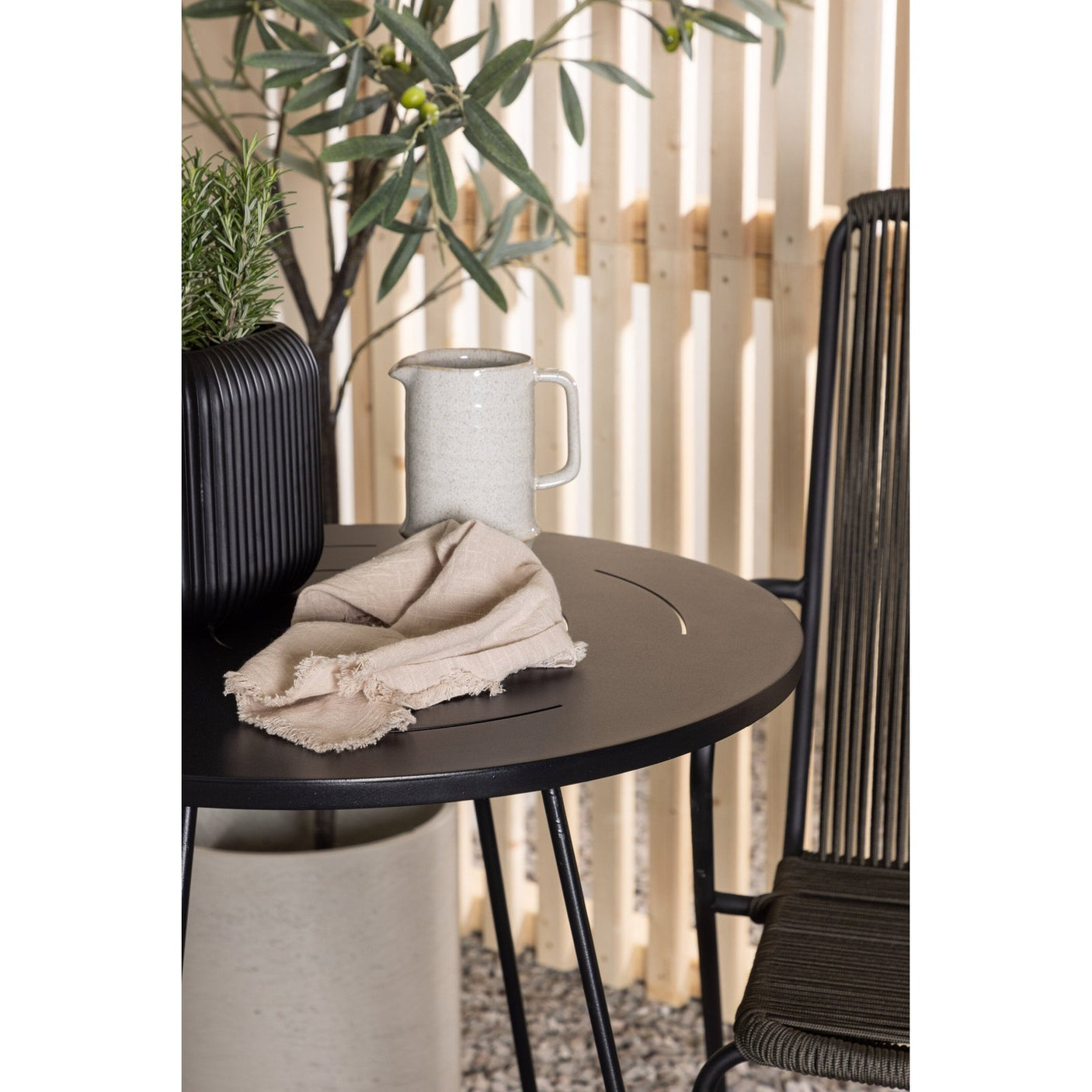 Bacong Cafébord + Bois spisestoler Venture Design Spisegruppe