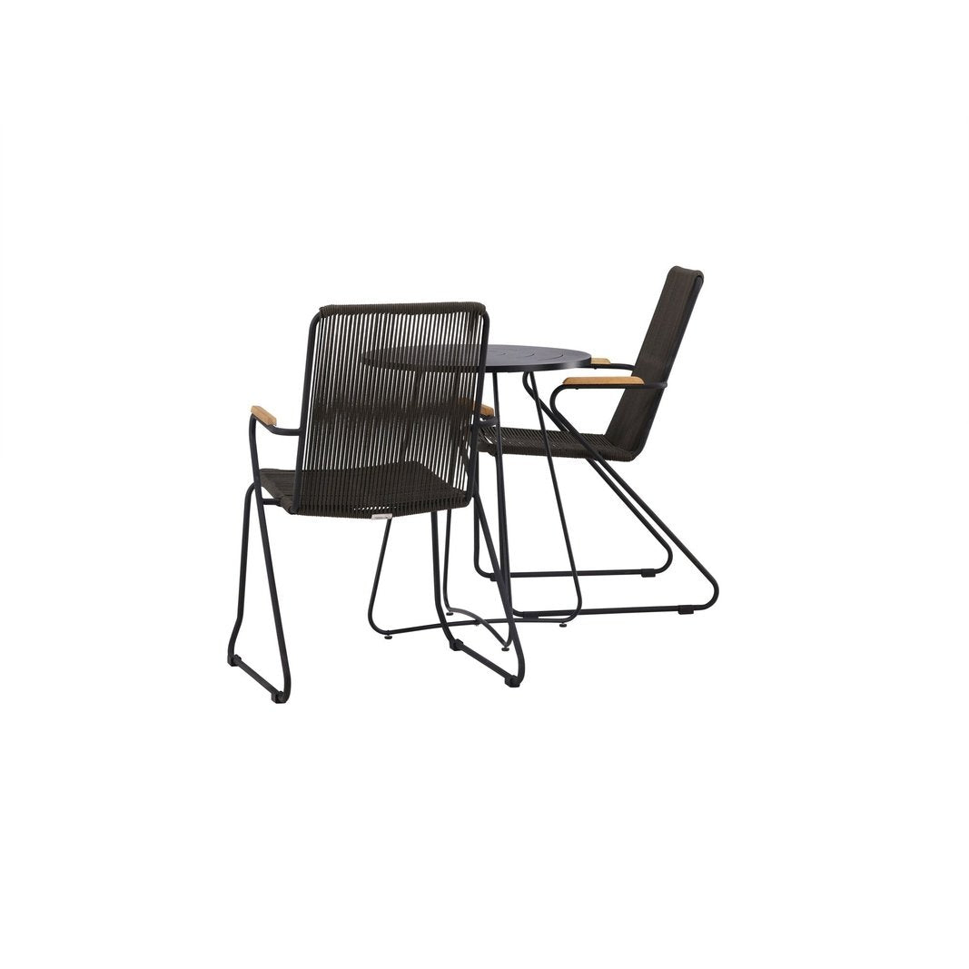 Bacong Cafébord + Bois spisestoler Venture Design Spisegruppe