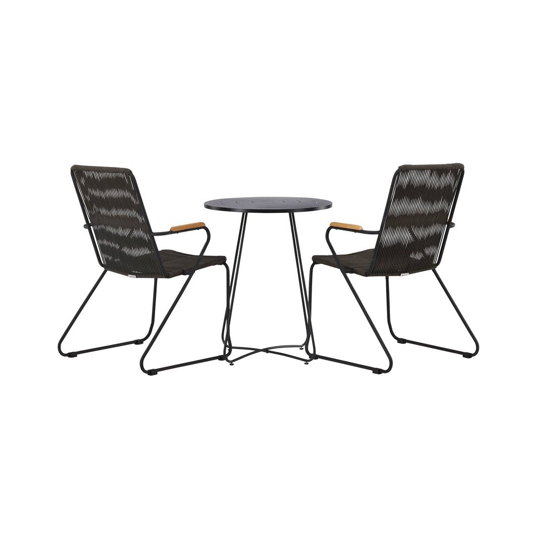 Bacong Cafébord + Bois spisestoler Venture Design Spisegruppe