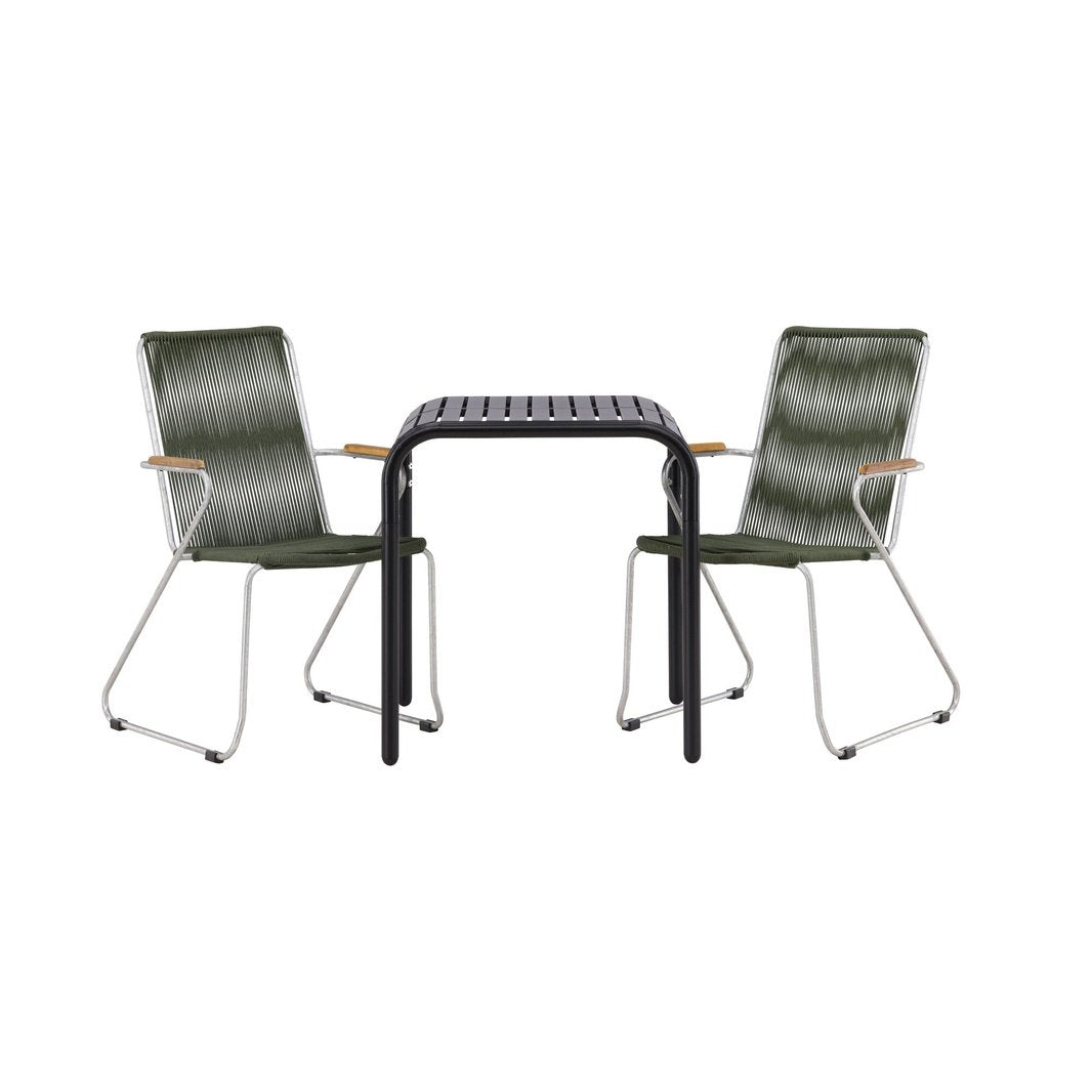 Borneo Cafébord 70*70* + Bois spisestoler Venture Design Spisegruppe