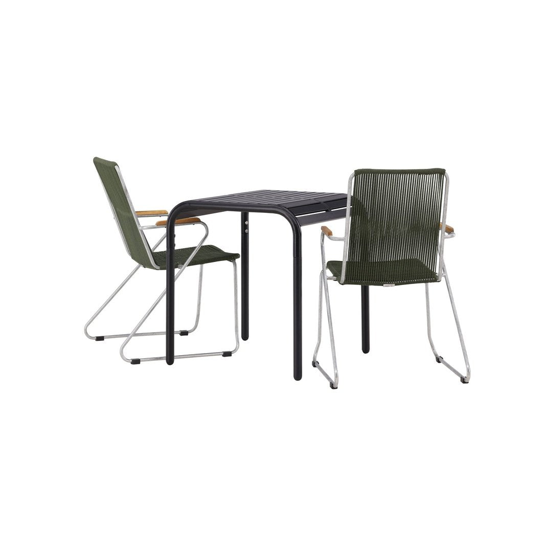 Borneo Cafébord 70*70* + Bois spisestoler Venture Design Spisegruppe