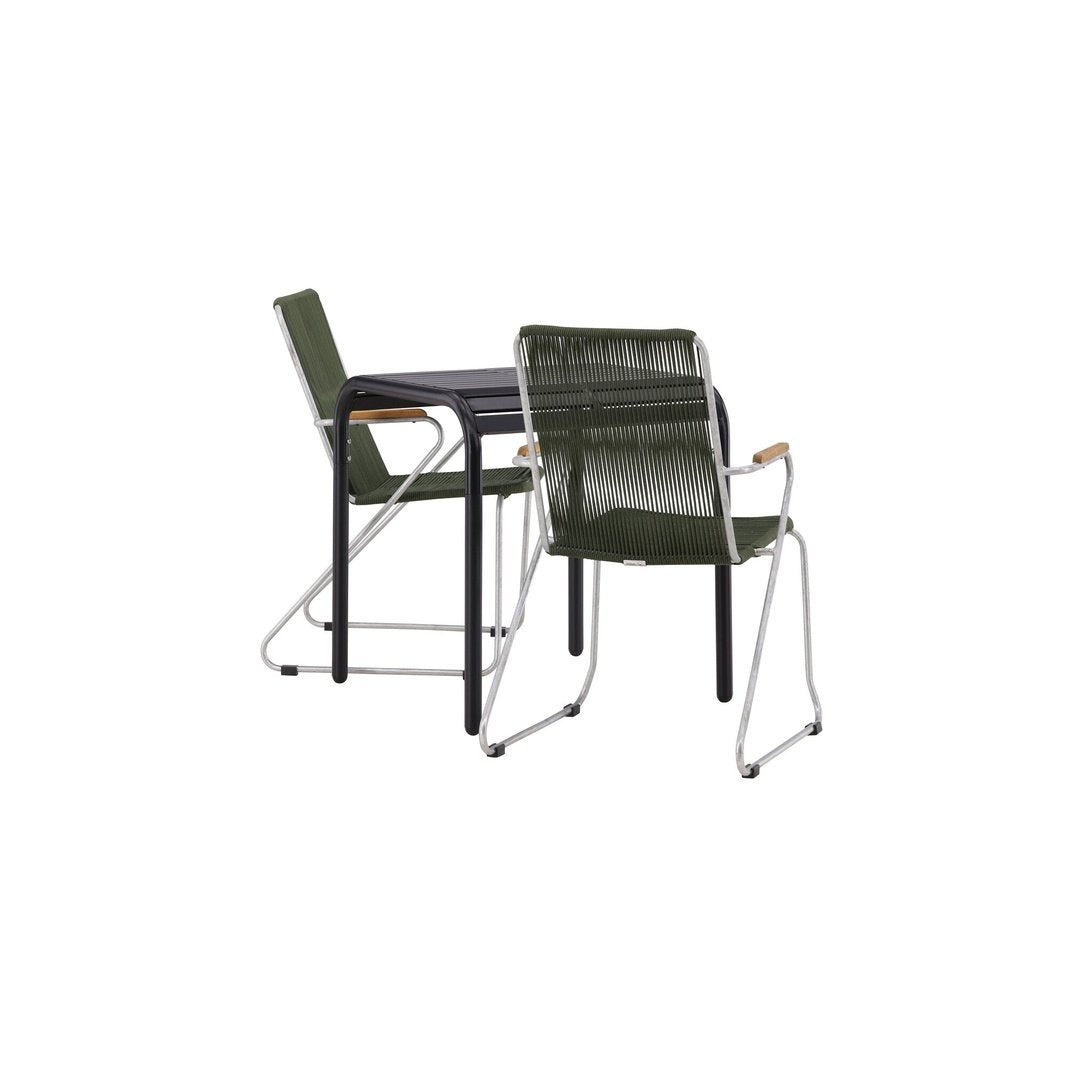 Borneo Cafébord 70*70* + Bois spisestoler Venture Design Spisegruppe