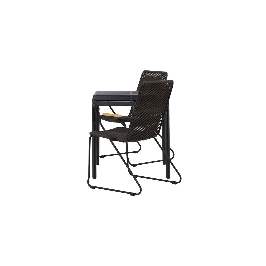 Borneo Cafébord 70*70* + Bois spisestoler Venture Design Spisegruppe