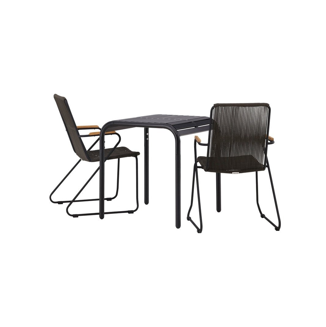 Borneo Cafébord 70*70* + Bois spisestoler Venture Design Spisegruppe