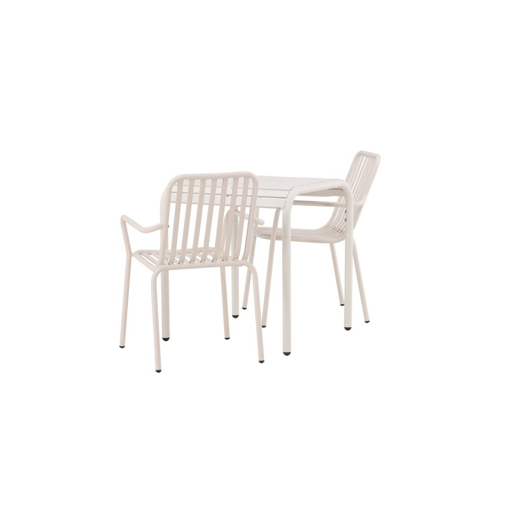 Borneo Cafébord 70*70* + Peking spisestoler Venture Design Spisegruppe