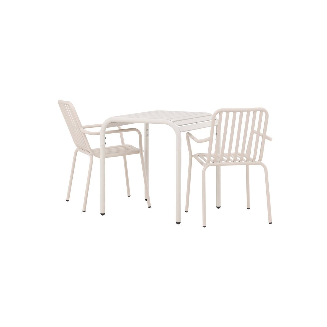Borneo Cafébord 70*70* + Peking spisestoler Venture Design Spisegruppe