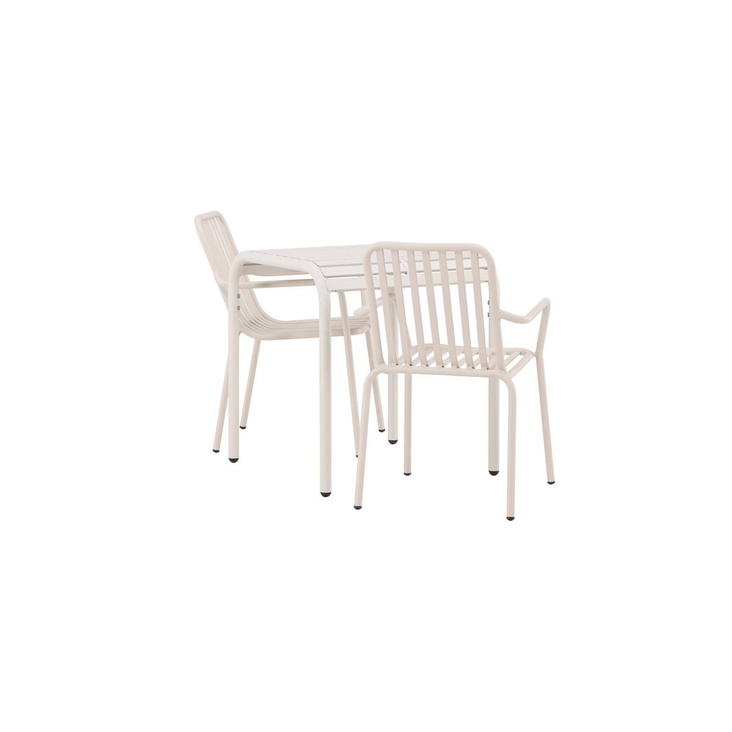 Borneo Cafébord 70*70* + Peking spisestoler Venture Design Spisegruppe