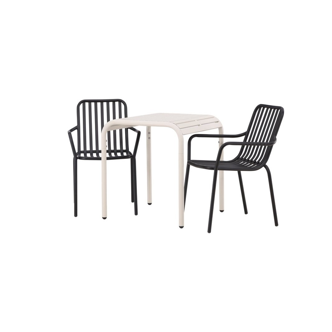 Borneo Cafébord 70*70* + Peking spisestoler Venture Design Spisegruppe