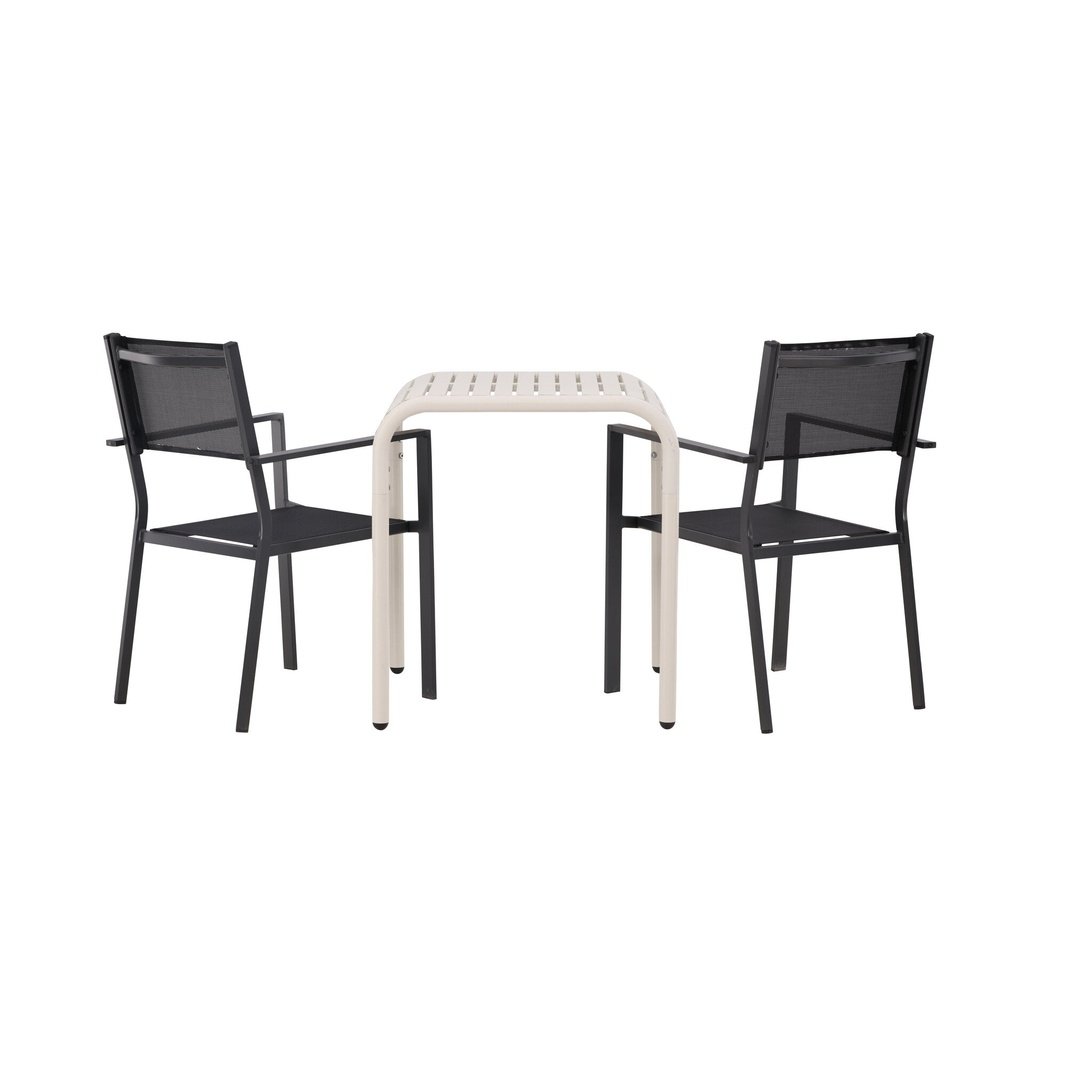 Borneo Cafébord 70*70* + Copacabana stol Venture Design Spisegruppe